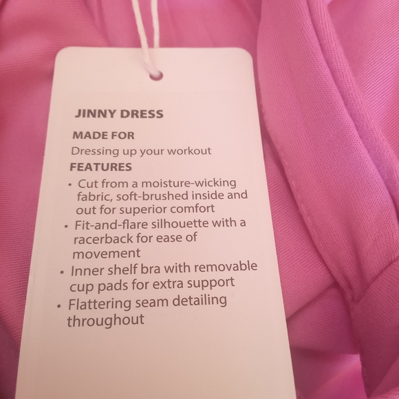 P*NWT ladies exercise workout dress pink sz XS, M, Lg - Picture 3 of 13